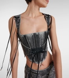 KNWLS Nihil Moto leather bustier