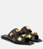 Balmain Studded leather slides