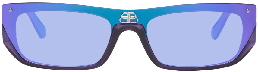 Balenciaga Purple Shield Sunglasses Balenciaga display picture 2
