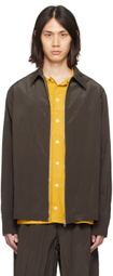 AIREI Brown Crinkle Jacket