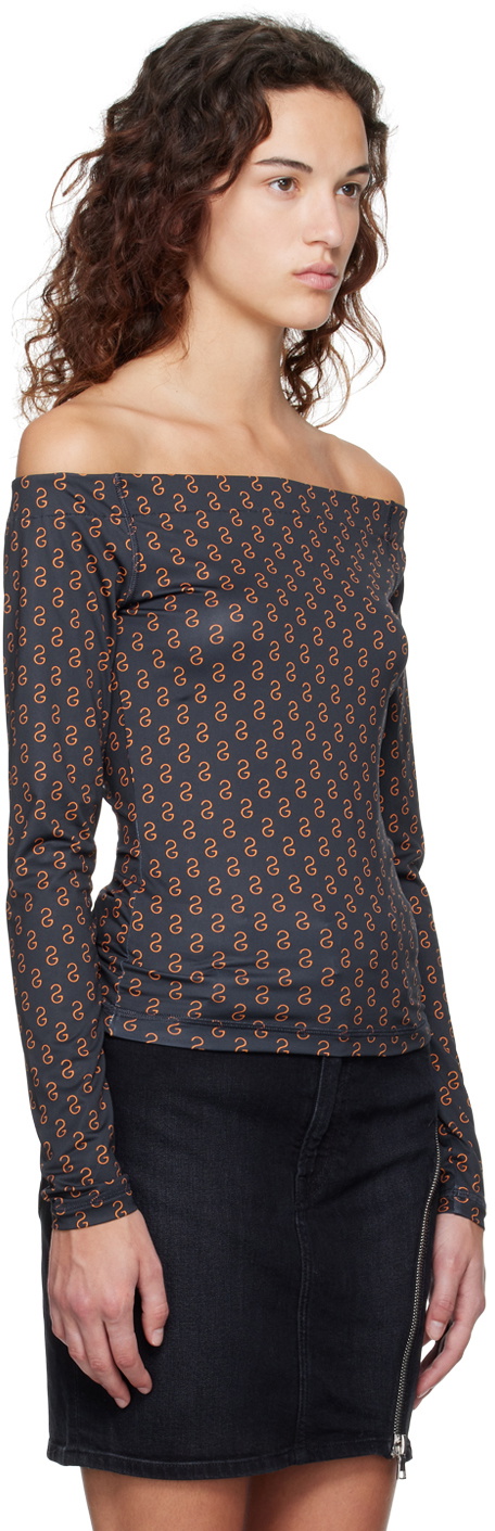 Stine Goya Navy Perry Long Sleeve T-Shirt
