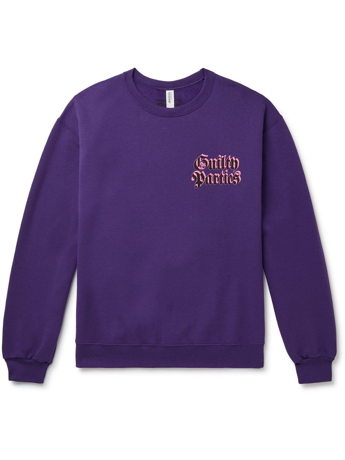 WACKO MARIA - Logo-Print Cotton-Blend Jersey Sweatshirt - Purple