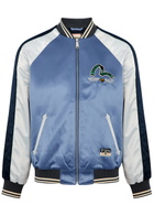 Evisu Souvenir Satin Varsity Jacket Dark Blue