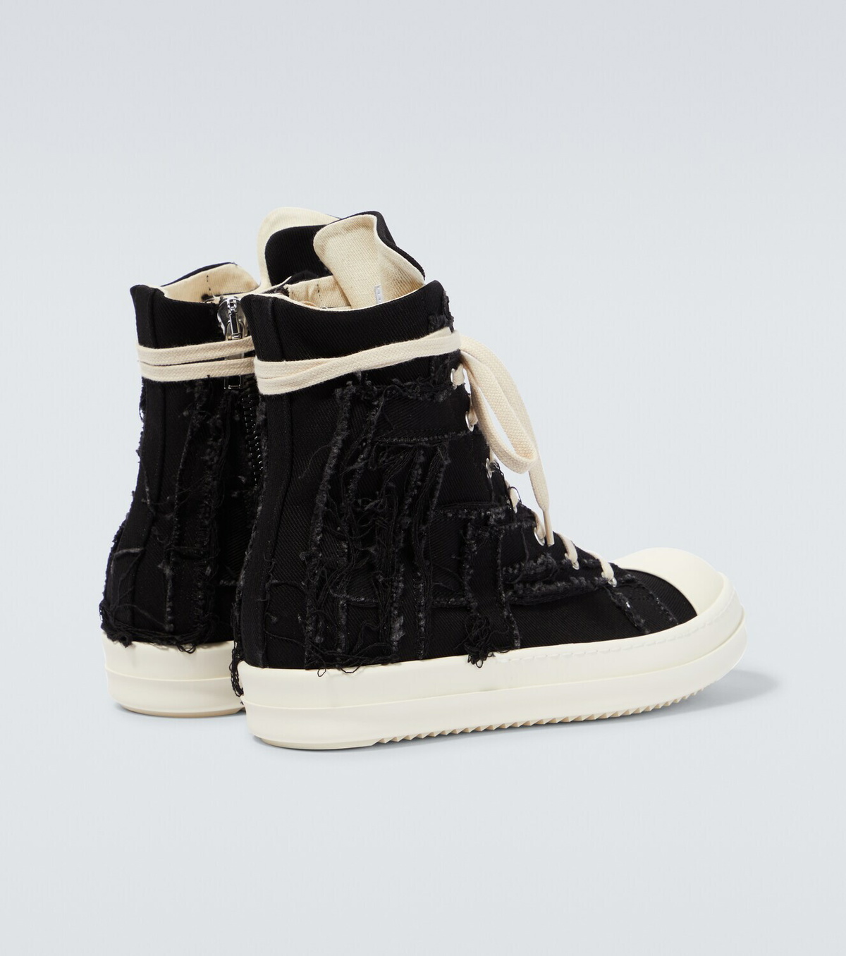 DRKSHDW by Rick Owens - Distressed denim sneakers