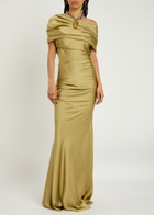 Entire Studios Viridia Satin Maxi Dress Ecru
