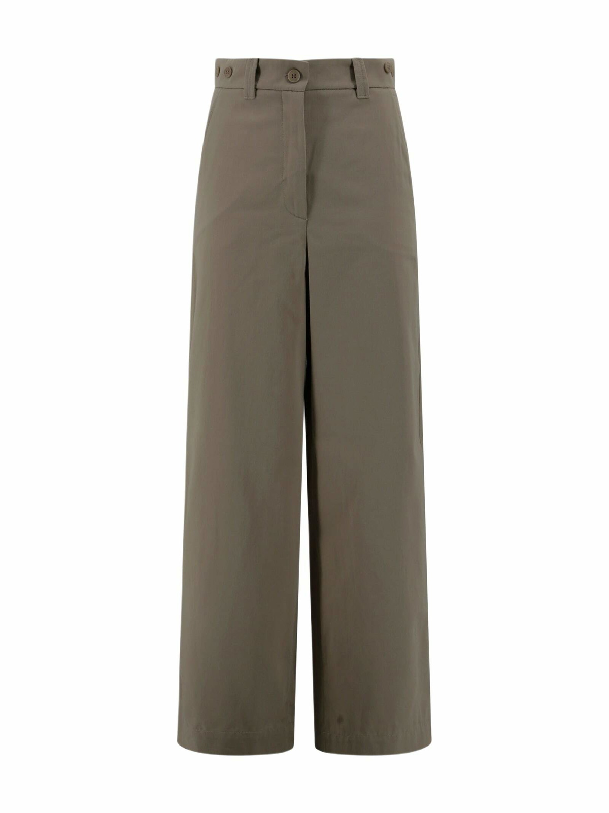WEEKEND MAX MARA Zircone Cotton & Linen Canvas Wide Pants