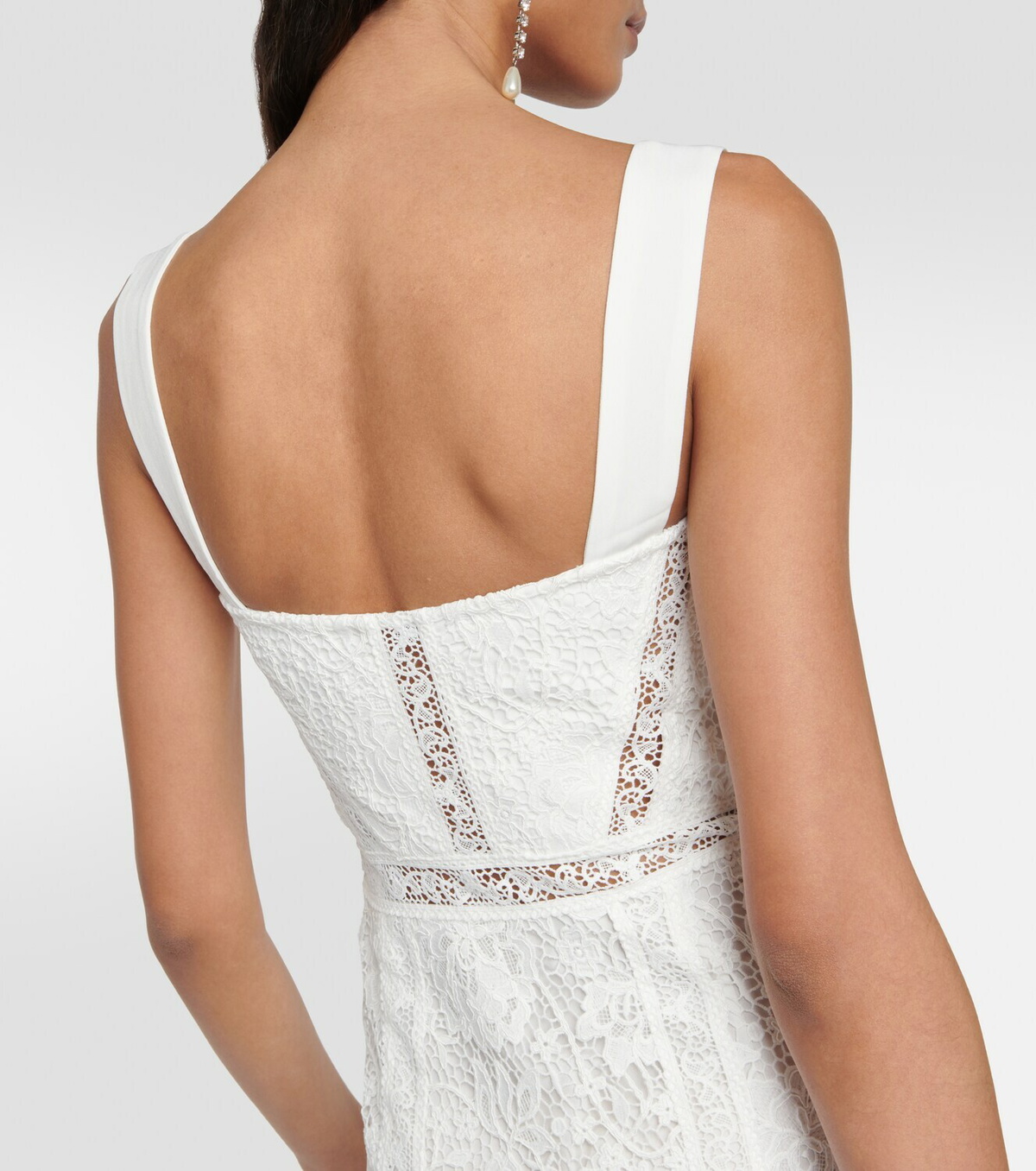 Self-Portrait Bustier lace midi dress Self-Portrait