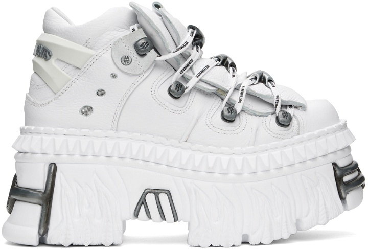 Photo: VETEMENTS White New Rock Edition Platform Sneakers