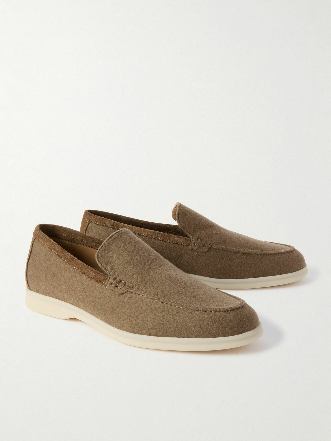 Loro Piana - Summer Walk Suede-Trimmed Storm System® Cashmere