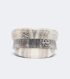 Ruslan Baginskiy Wool and mohair-blend newsboy cap
