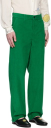 Bode Green Standard Trousers