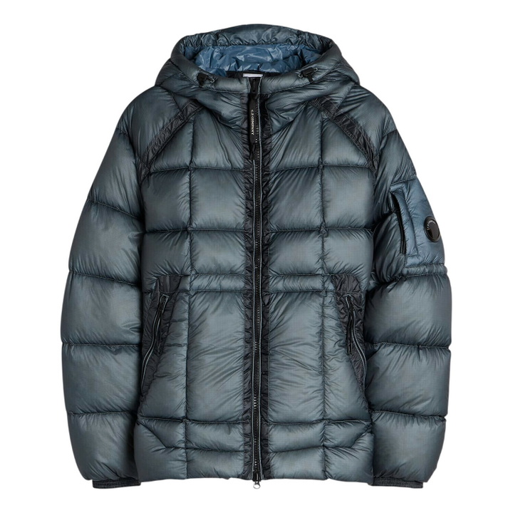 Photo: C.P. Company Men's DD-Shell Hooded Down Jacket in Orion Blue