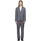 Paul Smith Gray 'The Soho' Tailored-Fit Pinstripe Wool Suit