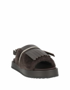 Peserico Womens Sandals Dark in Brown