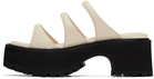 Marge Sherwood Off-White Platform Sandals
