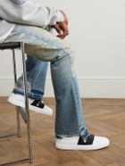 Givenchy - Urban Street Logo-Appliquéd Webbing-Trimmed Leather Slip-On Sneakers - White