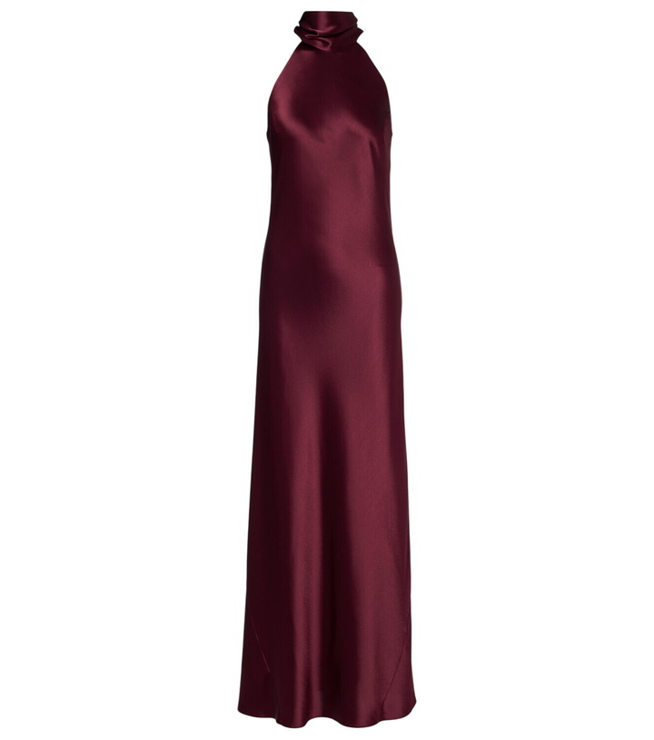 Photo: Galvan Sienna halterneck satin gown