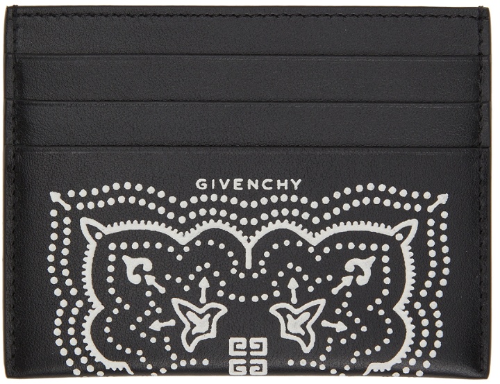 Photo: Givenchy Black Leather Bandana Card Holder