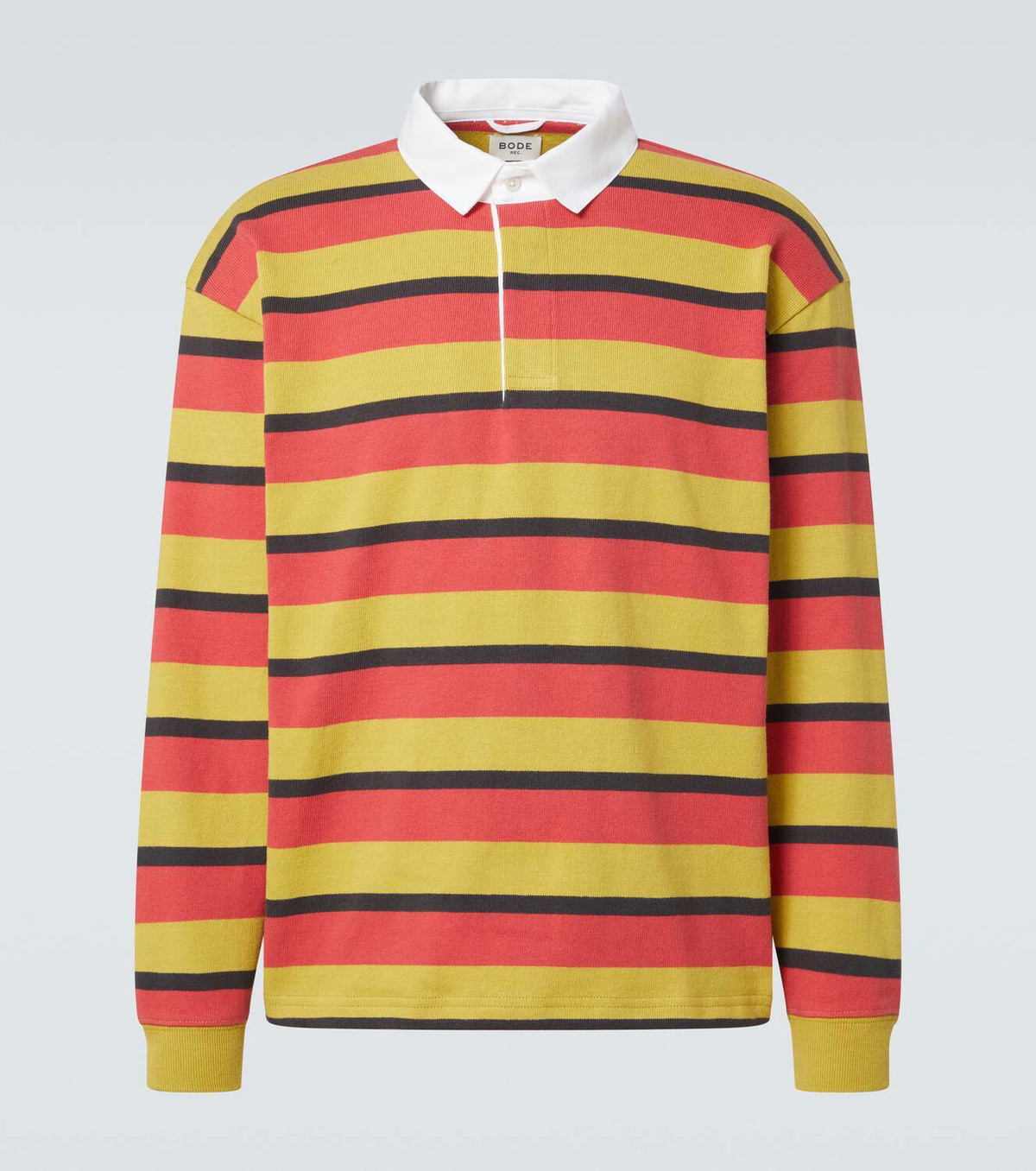 Bode Rec striped cotton polo shirt Bode