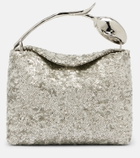 Erdem Bloom Mini sequined top-handle bag