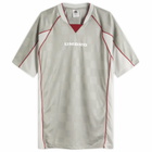 Umbro Panelled Raglan Football Jersey in Silver Griffin