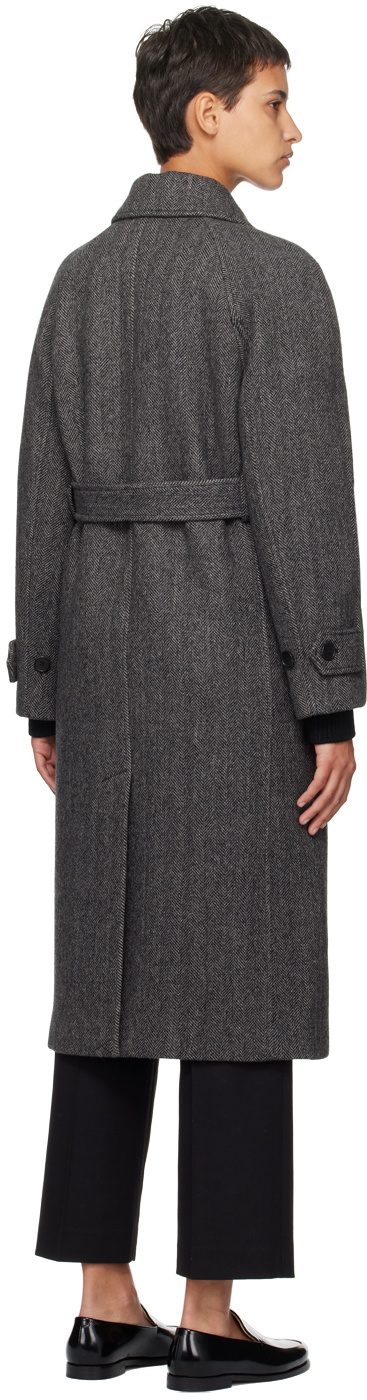 Dunst Gray Belted Coat