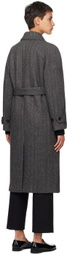 Dunst Gray Belted Coat