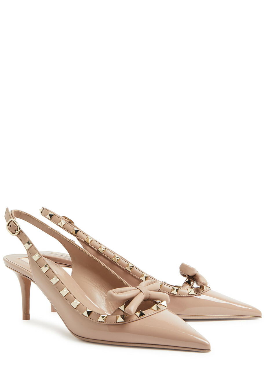 Valentino Garavani Rockstud 60 Patent Leather Slingback