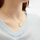 Missoma Women's Star Ridge Pendant Necklace in Gold 