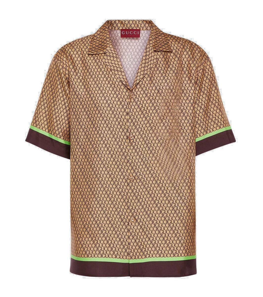 GUCCI - Tartan Linen Bowling Shirt Gucci