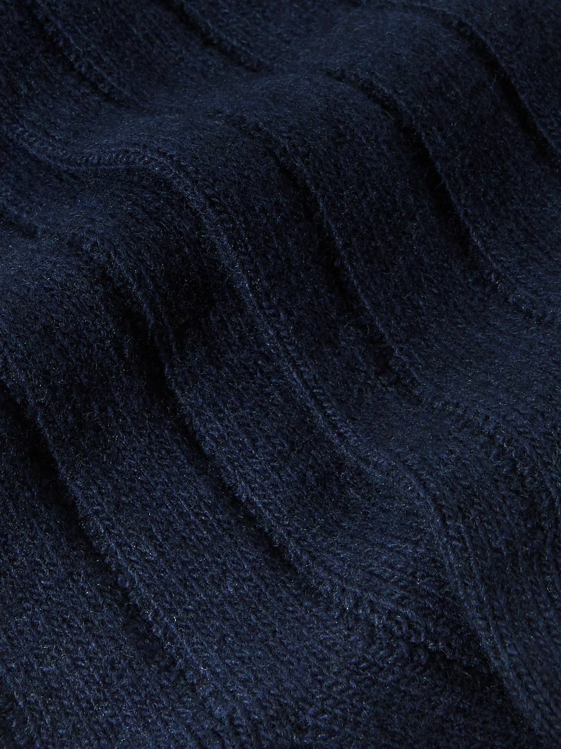 Anderson & Sheppard - Ribbed-Knit Socks - Blue