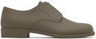 Maison Margiela Taupe Recycled Rubber Tabi Oxfords