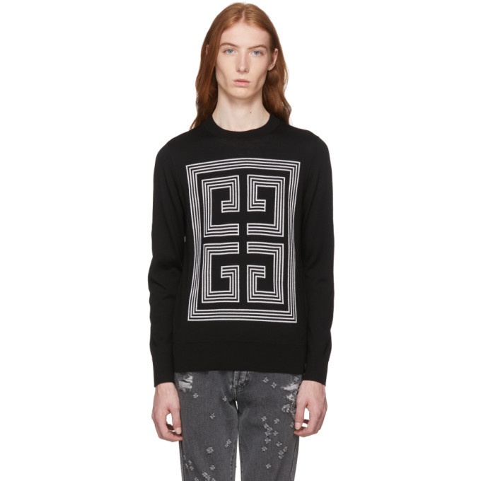 Photo: Givenchy Black Big 4G Intarsia Sweater