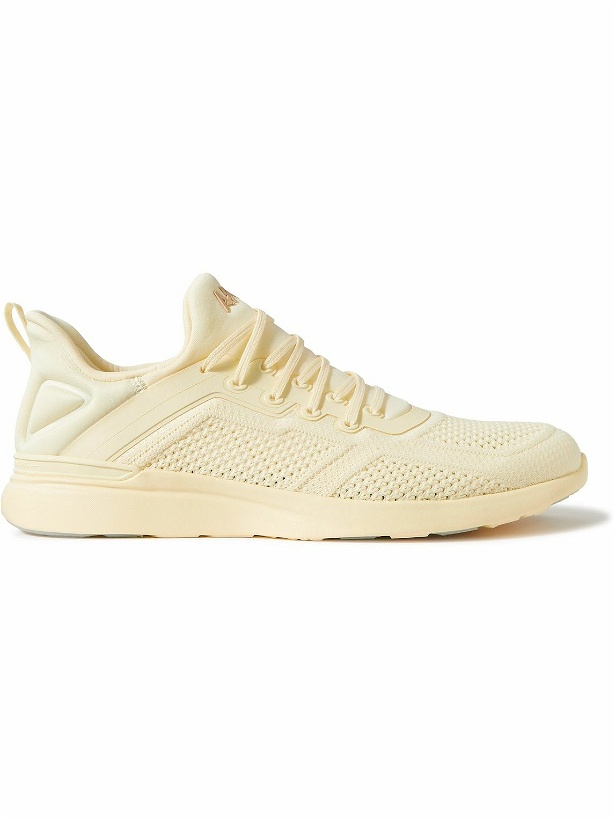 Photo: APL Athletic Propulsion Labs - Tracer TechLoom and Neoprene Running Sneakers - Yellow