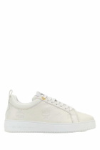 MCM White Leather New Terrain Sneakers