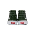 Vans Green Leather Check Reissue VI Sk8-Hi Sneakers