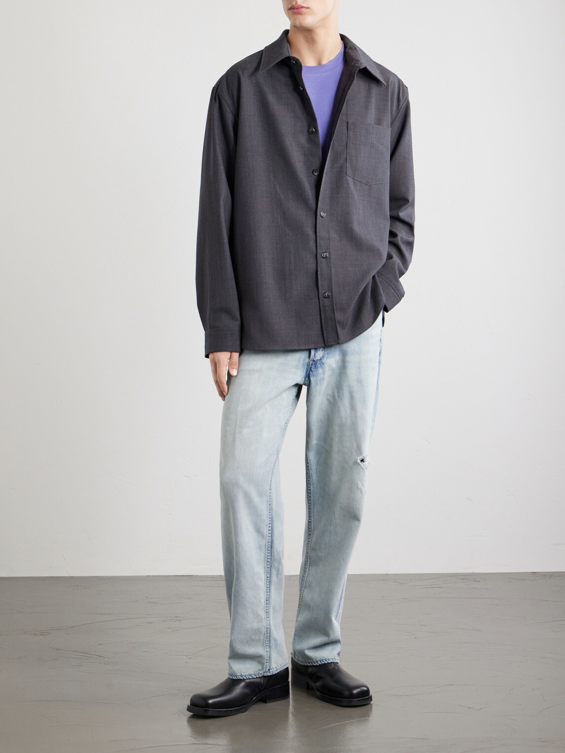 A.P.C. - Malaury Recycled Poplin Shirt - Gray