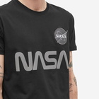 Alpha Industries Men's NASA Reflective T-Shirt in Black