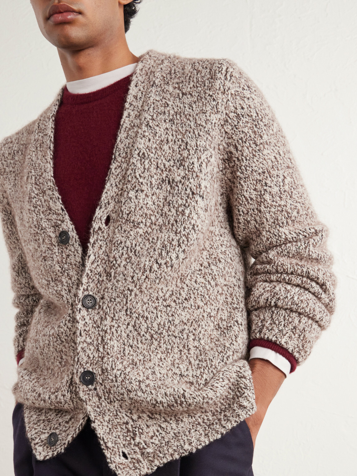 Massimo Alba - Linus Wool-Blend Cardigan - Brown