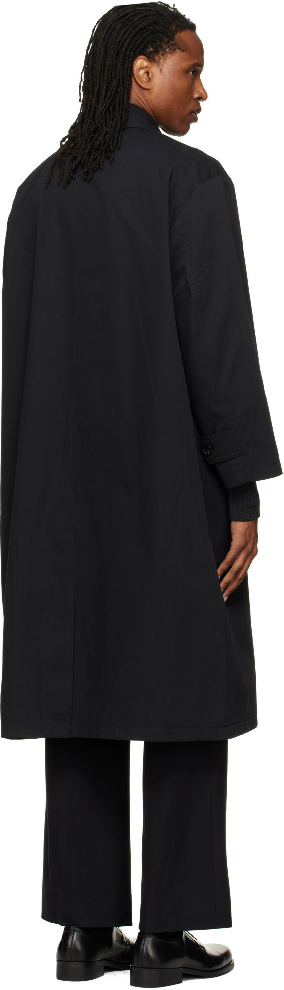 Dunst Black Refined Mac Coat