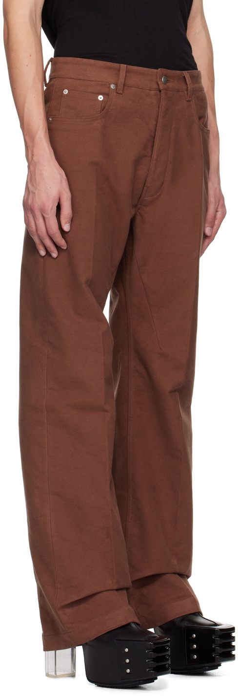 Rick Owens Brown Porterville Geth Jeans Rick Owens