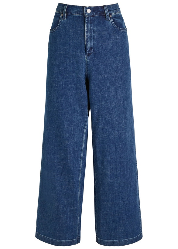 Photo: Eileen Fisher Wide-leg Jeans Dark Blue