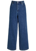 Eileen Fisher Wide-leg Jeans Dark Blue
