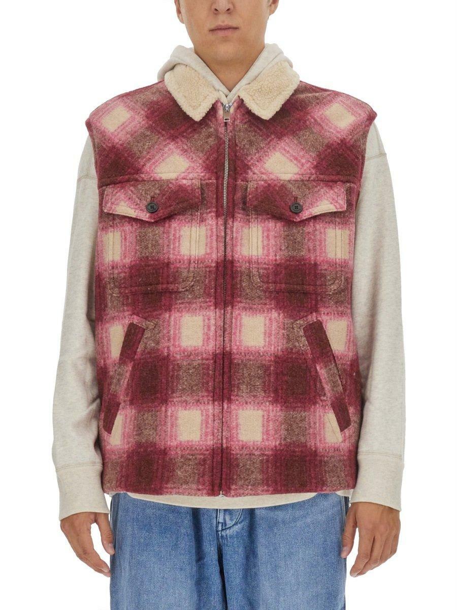 Isabel Marant Black & Off-White Maltih Fleece Jacket Isabel