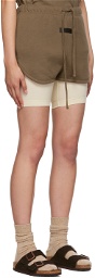 Essentials Brown Cotton Shorts
