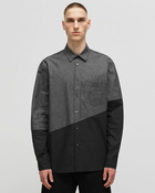 Jw Anderson Two Tone Classic Fit Shirt Grey - Mens - Longsleeves