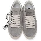 Off-White Grey Suede Vulcanized Low Sneakers