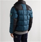 The North Face - NSE Lhotse Expedition Panelled Quilted Ripstop and Shell Down Jacket - Blue