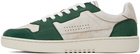 Axel Arigato Off-White & Green Dice Lo Sneakers