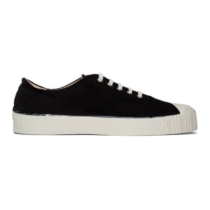 Photo: Comme des Garcons Shirt Black Spalwart Edition Special Low V Sneakers